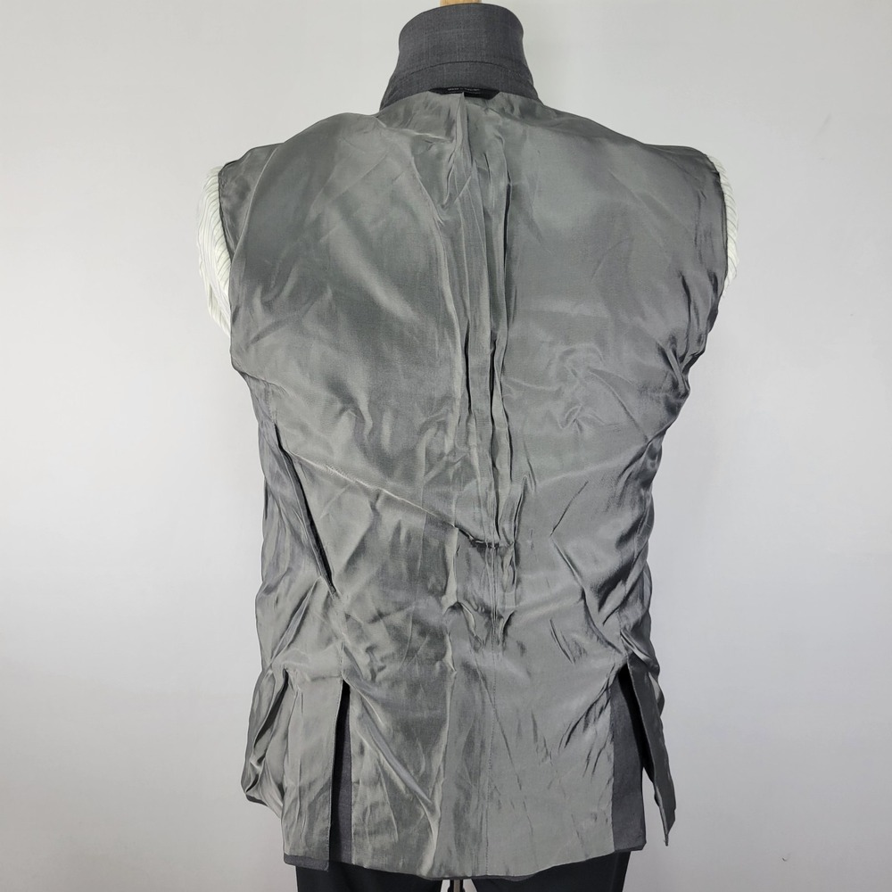 APT.9 Men's Sport Coat Blazer Two Button Gray Polyester Blend Slim Fit 38R - Picture 12 of 14